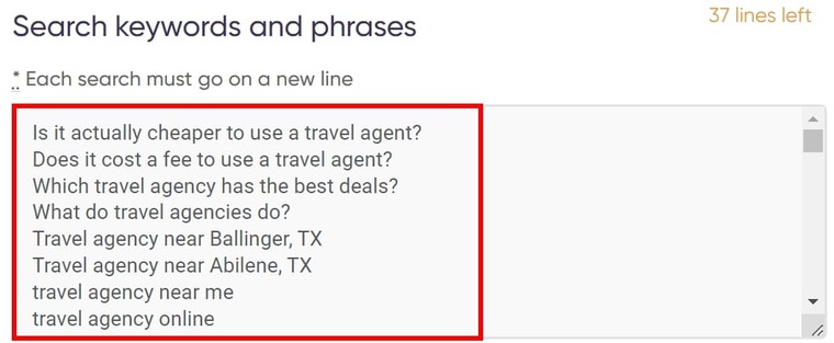 travel tag words