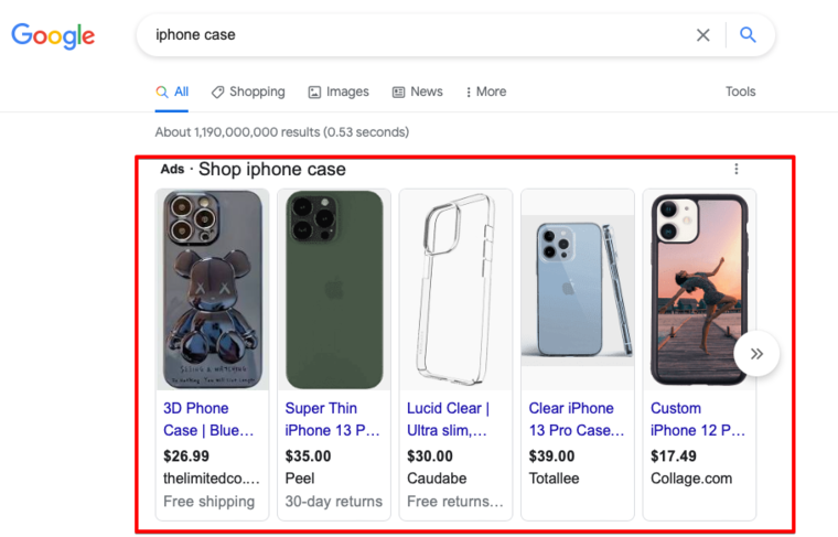 Google Shopping Ads scraper